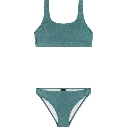 PROTEST Kinder Bikini PRTRose JR triangle - Der PRTRose JR Bikini vereint Komfort und Stil. Mit einem Bandeau-Oberteil und regulärem Unterteil ist er ideal für entspannte Tage am Wasser. Herausnehmbare Polsterung bietet Flexibilität für kleine Strandabenteuer.