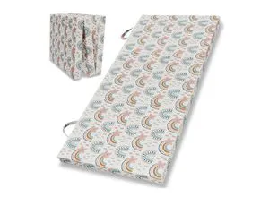 ELONEO Klappmatratze Gästematratze, 75x200x8 cm, Regenbogen