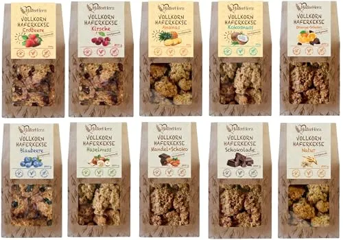 HaferHerz Vollkorn Haferkekse Probierpaket 10 x 300g