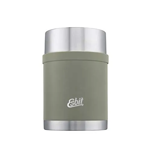 Esbit Thermobehälter Sculptor 750 ml - Essensaufbewahrung - Robuster Thermobehälter mit gutem Grip in Oliv/Grau, ideal für Reisen, Wandern, Camping und Trekking. Perfekte Lösung für warme Mahlzeiten unterwegs!
