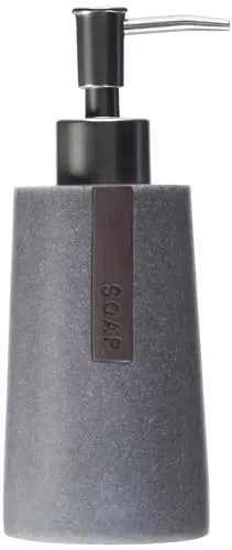 Sealskin Seifenspender Pierra, Polyresin, Farbe: Grau
