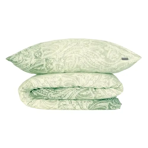 Schiesser Bettwäscheset Claire – 2-teiliges Paisley Design in grün von Schiesser