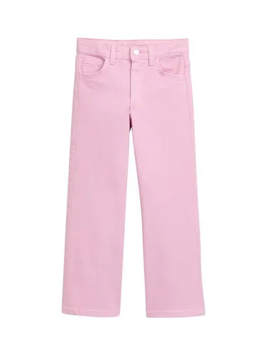 TOM TAILOR Mädchen Wide Leg Jeans mit Herz-Details, 38727-Mist Pink, Größe 110 - Mädchen-Jeanshose im Five-Pocket-Style mit herzförmigen Taschen und elastischem Bund für optimale Passform. Ideal für Freizeit und besondere Anlässe, strapazierfähig und bequem dank Baumwollmischung mit Stretch.