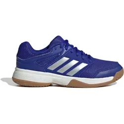 adidas Speedcourt Kids Indoor Shoes, Lucid Blue/Silver met./GUM10, 21 EU - Laufschuhe für Kinder mit regulärer Passform, ideal für Hallensport und optimalem Tragekomfort dank atmungsaktivem Obermaterial.