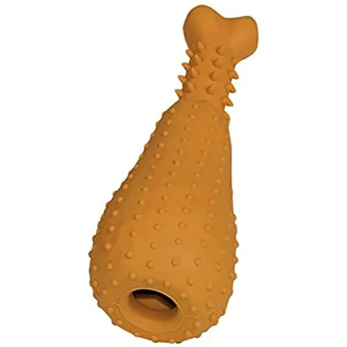 Nobby Hähnchenkeule, klein 15,5 cm - flexibles Kauspielzeug für Hunde, Zahnpflege und ideal für Snacks