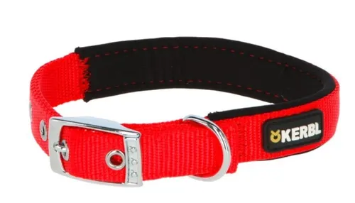 Kerbl Hunde-Halsband Halsband Miami Plus 53 cm - 61 cm rot 83667