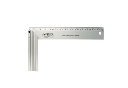 EUROTOOLS Anschlagwinkel Anschlagwinkel Schreinerwinkel90° - 300 mm, Aluminium