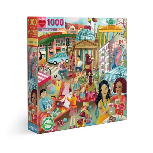 eeBoo PZTBRL Life Puzzle mit 1000 Teilen aus recyceltem Karton für Erwachsene, d