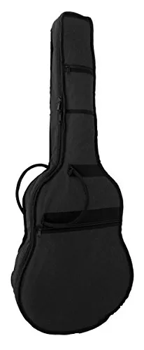 MSA GITARRENTASCHE FÜR KONZERTGITARREN/KLASSIKGITARREN - RUCKSACKGARNITUR - Griff - SCHWARZ - 450 NYLONSTOFF - REIßVERSCHLUSS - Verschiedene GRÖßEN + GRATIS GITARRENGURT (Tasche 78 für 4/4 Gitarren)