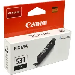 Original Canon 6118C001 CLI-531BK Tintenpatrone Schwarz - 8,2ml für Canon Pixma TS 8750, hochwertige Druckqualität für optimale Ergebnisse in Heim- und Büroumgebungen