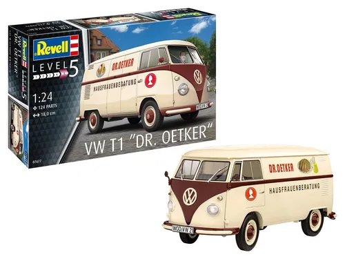 Revell BS-PKW-RENNWAGEN ETC. Model Set VW T1 Dr. Oetker