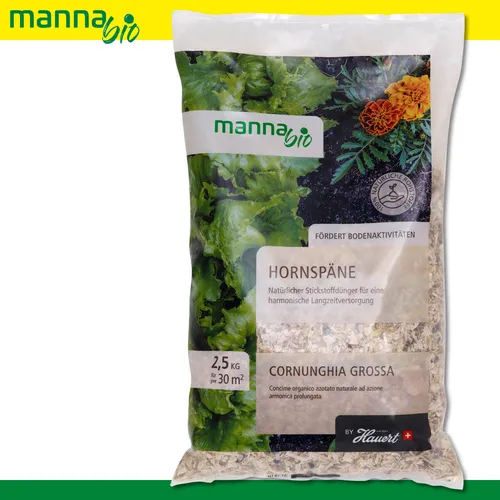 MANNA 2,5 kg Bio Hornspäne NPK Natürlicher Stickstoffdünger Langzeitwirkung