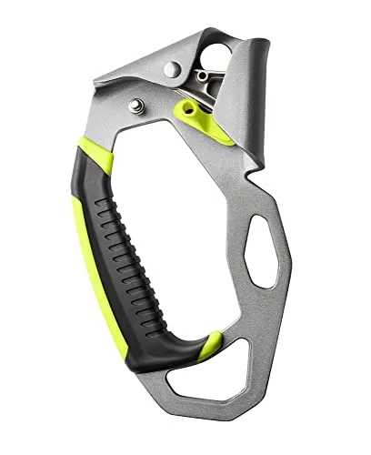 EDELRID Handcruiser Steigklemme Left-Silver - Ergonomische Handsteigklemme für komfortablen Aufstieg, ideal für Kernmantelseile von 8,0 bis 13,0 mm. Die geschwungene Form reduziert Reibung und erhöht den Komfort.