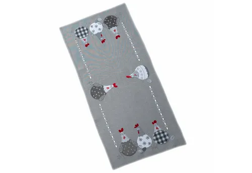 texpot Tischdecke Tischläufer Stickerei verrückte Hühner Ostern (1-tlg)