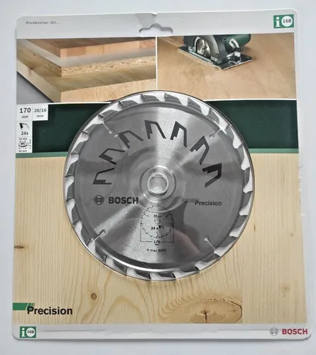 Bosch HM Kreissägeblatt Precision Ø 170 x 20/16 mm x 24 Zähne