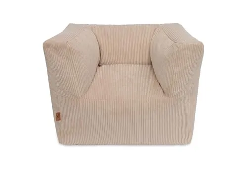 Produktbild Jollein Kindersessel Corduroy Natural – Bequemer Sitzsack für Kleinkinder