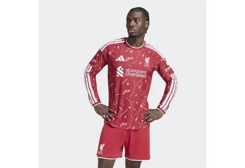 ADIDAS Liverpool FC 26/27 Heimtrikot Langarm - Erlebe den FC Liverpool mit dem 26/27 Heimtrikot in kräftigem Teamrot. Das schmal geschnittene Design mit Rundhalsausschnitt und innovativer Climacool+ Technologie sorgt für höchsten Tragekomfort und moderne Performance.
