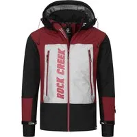 Rock Creek Herren Softshell Jacke H-238 - Schwarz 5XL - Funktionsjacke für Outdoor-Aktivitäten, wind- und wasserabweisend mit abnehmbarer Kapuze und reflektierenden Details für mehr Sichtbarkeit. Hochwertige Verarbeitung und exzellenter Tragekomfort.