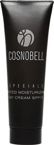 Cosnobell Tinted Moisturizing Day Cream SPF15 50 ml - Tagespflege mit SPF15, intensiver Feuchtigkeit und Anti-Aging-Wirkstoff Telomere Protect für eine natürliche, ebenmäßige Tönung und Schutz vor Hautalterung.