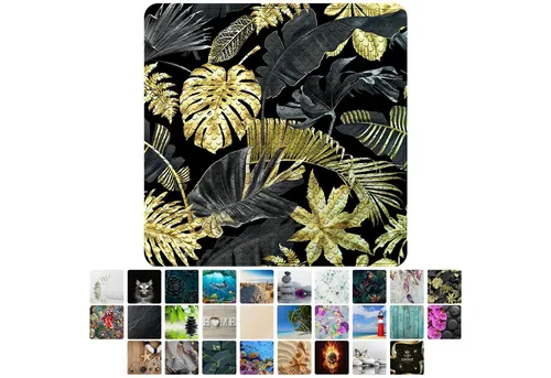 Sanilo Duschmatte Golden Leaves in schwarz von Sanilo