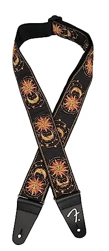 Fender American Vintage II Sun Strap Sunburst - Zubehör für Gitarre & Bass, verstellbar von 860 bis 1500 mm, mit nostalgischem 3-Color Sunburst Design und hohem Tragekomfort für Musiker.