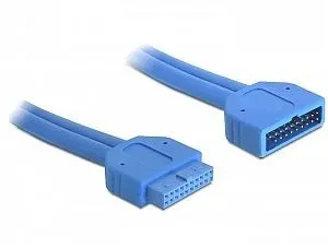USB3.0 Verl. Delock Pinheader 19Pin -> 19pin St/Bu 0.45m