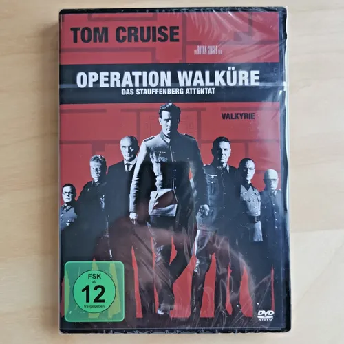 Operation Walküre DVD - Das Stauffenberg Attentat mit Tom Cruise - Fesselnder historische Film über das Attentat auf Hitler, Neu & OVP, ideal für Filmfans und Geschichtsinteressierte.