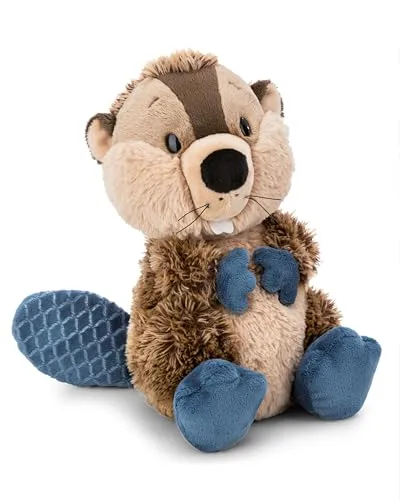 Nici Biber Harry Woodsnacker 30 cm - Kuscheltiere, flauschiger NICI Plüschbiber mit strahlend weißen Nagezähnen, ideal für Kinder und alle, die Biber-Charme lieben.