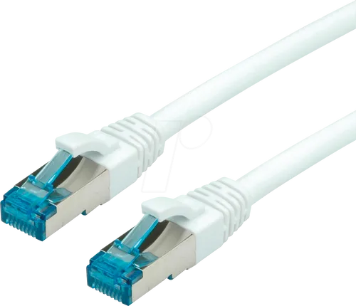 VALUE 21991977 - Patchkabel Cat.6a S/FTP PIMF weiß 10 m