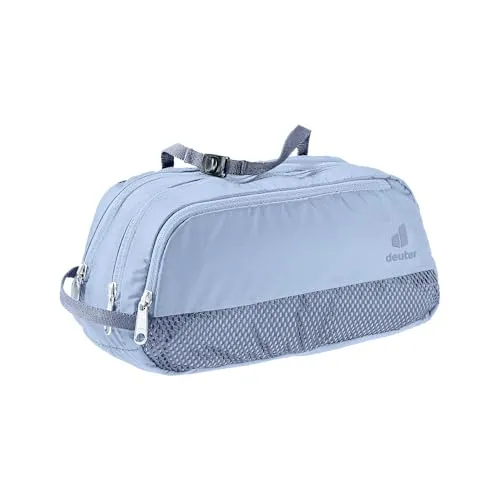 deuter Wash Bag Tour II Kulturbeutel - Praktischer Kulturbeutel mit zwei Reißverschluss-Fächern und Netzaußentasche für Zahnbürste. Ideal für Reisen, leicht und kompakt (45 g) für eine einfache Handhabung.