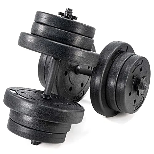 MAXXIVA Kurzhantel Set Zement Sternverschluss schwarz (40)