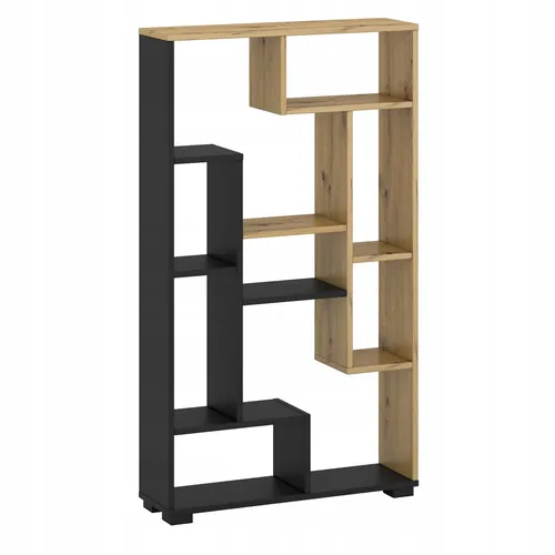 Design Regal Split C Schwarz-Eiche 120x70 cm