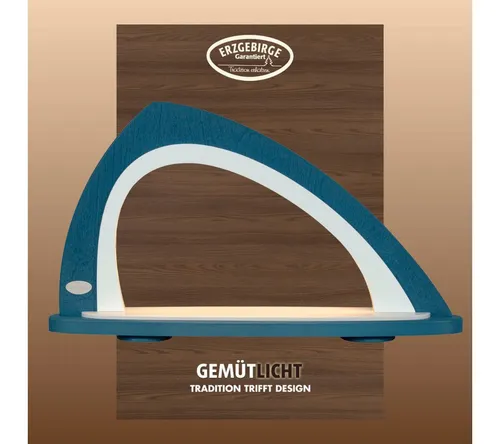 Weigla LED Schwibbogen Weihnachtsdeko - Asymmetrischer leerer Schwibbogen zum Selbstbestücken, ideal für kreative Weihnachtsdekoration. Mit 1,6 W LED-Beleuchtung für stimmungsvolles Licht.