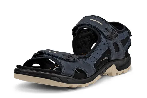Ecco ECCO OFFROAD Sandaletten Gr. 42 - Bequeme Wandersandalen in Blau - Wanderschuhe aus Echtleder mit sportlichem Boden, ideal für Outdoor-Aktivitäten und perfekten Halt.