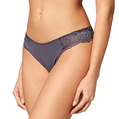 Wild Peony Florale Brazilian Knickers Dunkelgrau 42 Damen von Triumph