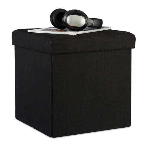 Faltbarer sitzhocker Stauraumhocker 40 L abnehmbar Faltbarer Sitzwürfel faltbar