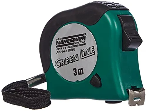 Brüder Mannesmann Werkzeug M80503 Stahlbandmaß, 3 m x 16 mm von Mannesmann