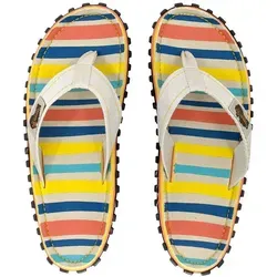 Gumbies Original in Beach Chair T-Strap-Zehentrenner aus recycelten Materialien hergestellt, stabile Gummisole bunt 38 EU
