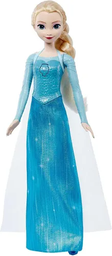FROZEN Puppe Elsa Sänger, 30cm von MATTEL - Action- & Spielfiguren, mit italienischer Sprachfunktion für ein authentisches Spielerlebnis