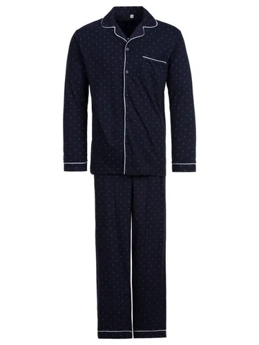 Henry Terre Schlafanzug Pyjama Set Langarm - Zacken