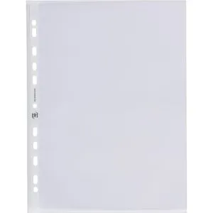 Oxford Prospekthüllen 100460988 - A4, genarbt, 0,12 mm, 100 Stück, extrastark und blendfrei, ideal für Dokumentenschutz