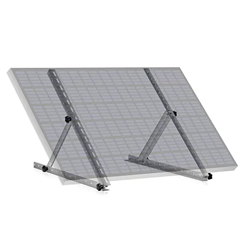 Zelsius Universal Solarmodul Halterung Set - Dachhalterungen Solarmodule - Verstellbare Halterung für optimale Neigung von 0 bis 90° zur Effizienzsteigerung Ihrer Solarpanele. Ideal für Flachdach, Carport und mehr.