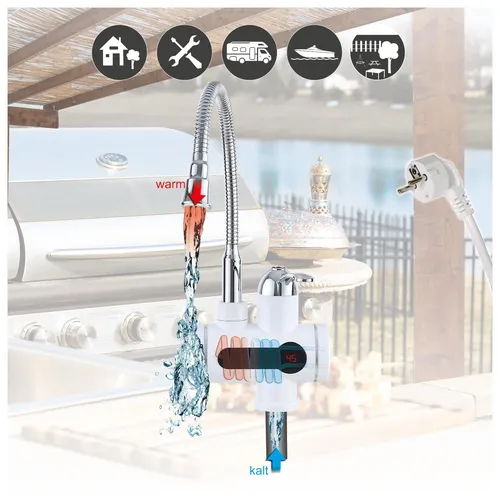 Mauk digitaler Wasserhahn mit Durchlauferhitzer von Mauk