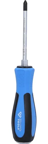 Brilliant Tools Schraubendreher Kreuzschlitz mit Schlagkappe, PH1 x 80 mm