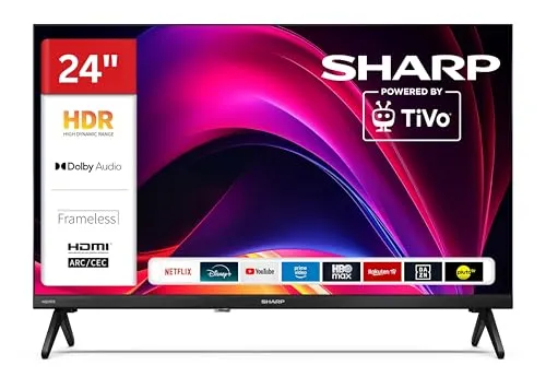 Sharp 24 Zoll Smart TV powered by TiVo – HDR Fernseher mit Triple-Tuner