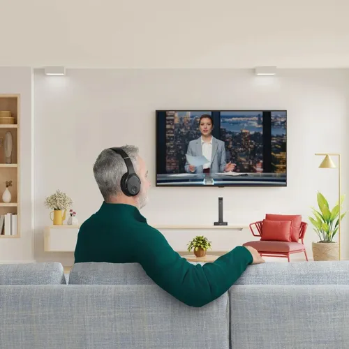 HAMA TV-Kopfhörer Over-Ear 2,4 GHz kabellos Schwarz von Hama