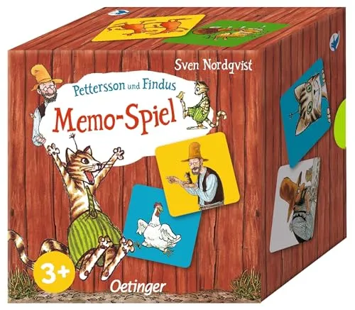 Oetinger Pettersson und Findus. Memo-Spiel: Charmantes Petterson und Findus Memospiel mit 32 stabilen Karten für Kinder ab 3 Jahren