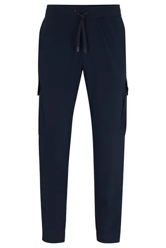 BOSS GREEN Cargohose T_Urbanex-CargoLight - Herren-Stoffhosen mit elastischem Bund und Kordelzug für optimalen Tragekomfort, ideal für lässige Outfits.