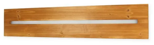 Trio Leuchten LED Deckenleuchte Brad 623710130 - Elegante Deckenleuchte aus Metall und Holz, 100 cm breit. Inklusive 27 Watt LED mit 30.000 Stunden Lebensdauer und Switch Dimmer für individuelle Lichtstimmung. Ideal für Wohnräume.