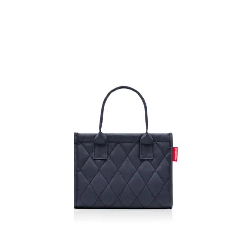 reisenthel daily shopper XS in rhombus midnight gold - Damenhandtasche mit praktischem Metalldruckknopf-Verschluss und verstautem Innenteil, ideal für den Alltag und stylische Auftritte.